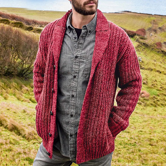 Men's Comfortable Cardigan – Soft Knit Sweater for Casual Wear & Layering