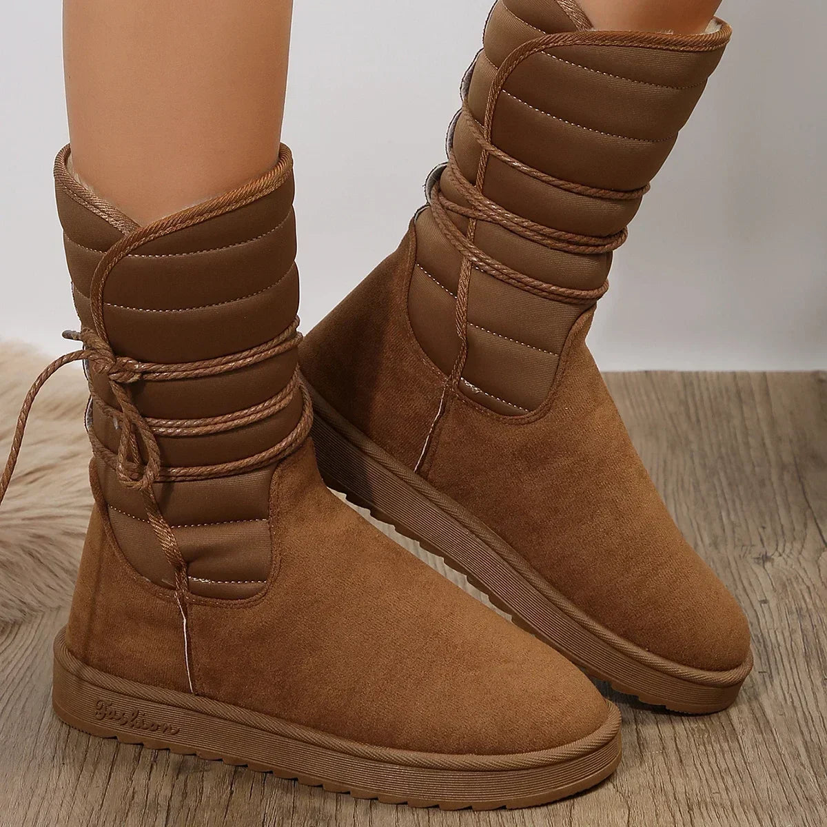 Women's Lace-Up Boots – Stylish Leather Ankle Boots for Fall Fashion