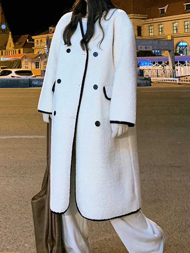 Women's Modern Coat – Stylish Longline Outerwear for Winter and Fall