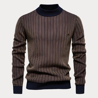 Men's Striped Jumper – Casual Knit Sweater for Fall & Winter Style