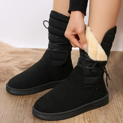 Women's Lace-Up Boots – Stylish Leather Ankle Boots for Fall Fashion