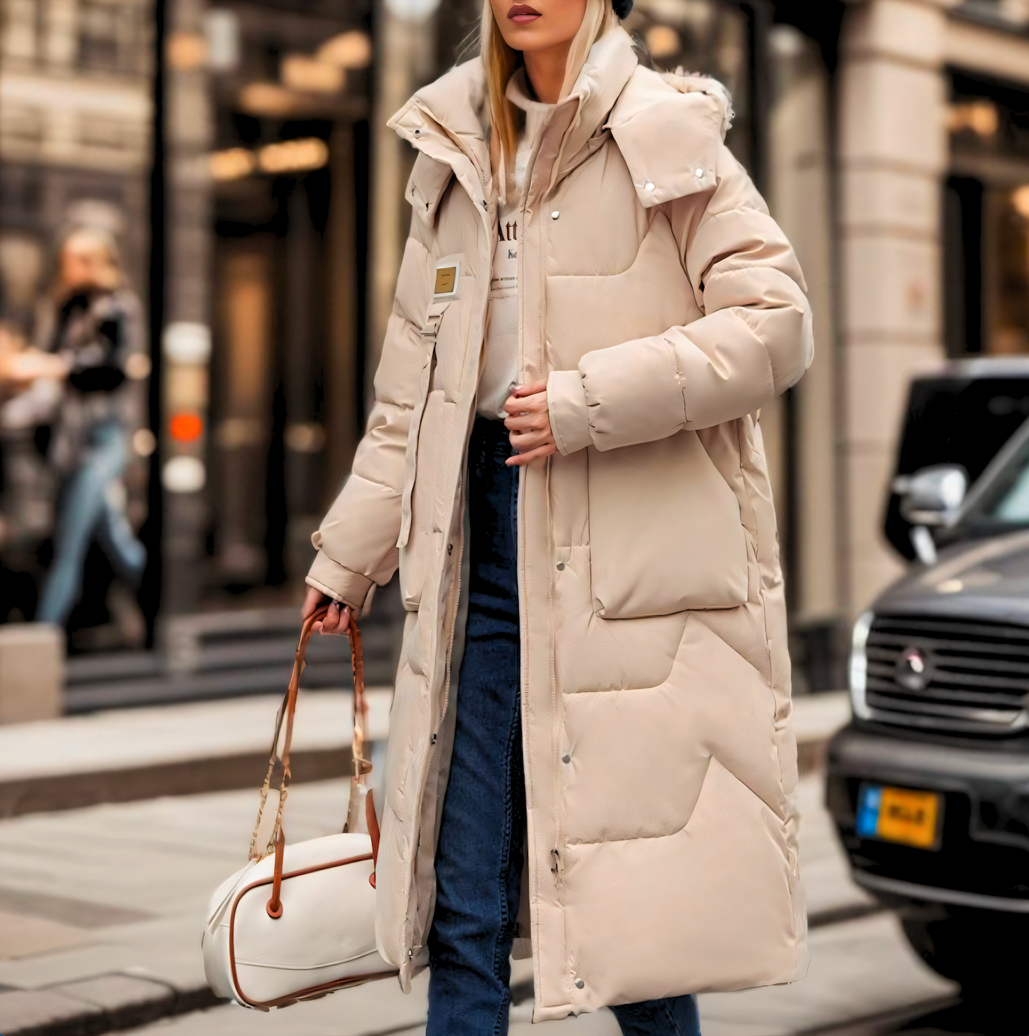 Women's Long Puffer Jacket – Warm, Stylish Winter Coat for Cold Weather