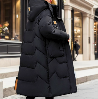 Women's Long Puffer Jacket – Warm, Stylish Winter Coat for Cold Weather