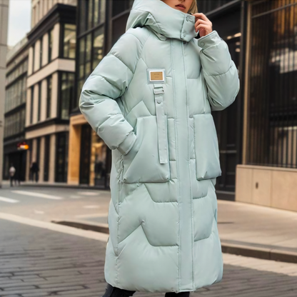 Women's Long Puffer Jacket – Warm, Stylish Winter Coat for Cold Weather