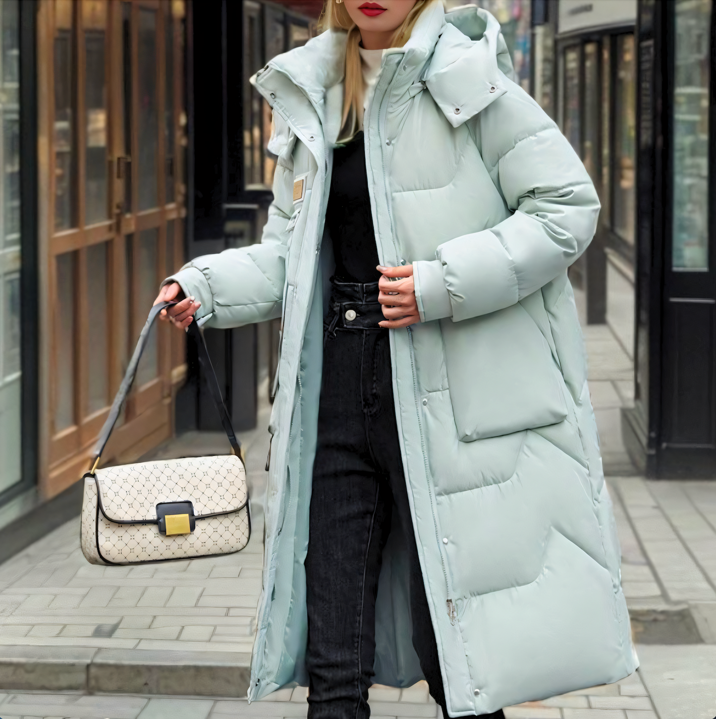 Women's Long Puffer Jacket – Warm, Stylish Winter Coat for Cold Weather