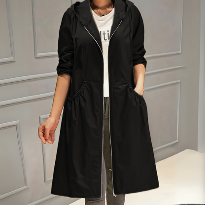 Women's Hooded Casual Coat – Stylish Lightweight Jacket for Everyday Wear