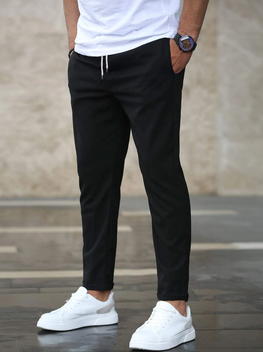 Cropped Trousers for Men – Stylish Lightweight Casual Pants for Summer Wear