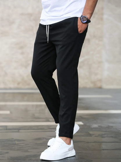 Cropped Trousers for Men – Stylish Lightweight Casual Pants for Summer Wear