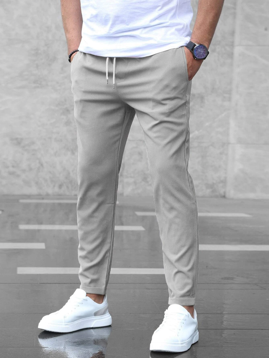 Cropped Trousers for Men – Stylish Lightweight Casual Pants for Summer Wear