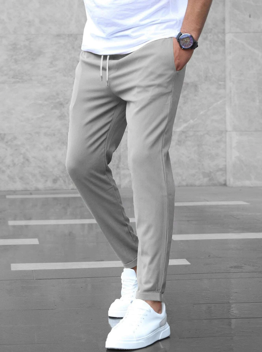 Cropped Trousers for Men – Stylish Lightweight Casual Pants for Summer Wear