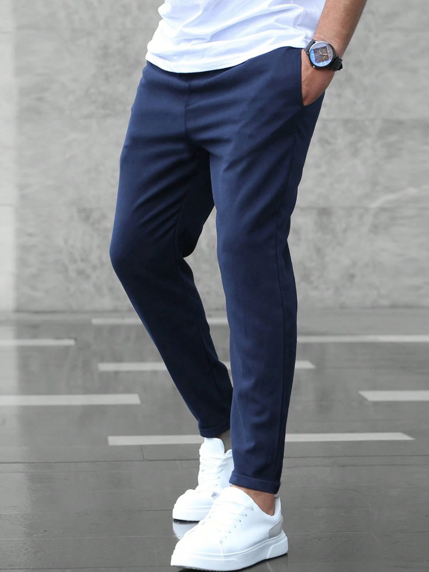 Cropped Trousers for Men – Stylish Lightweight Casual Pants for Summer Wear