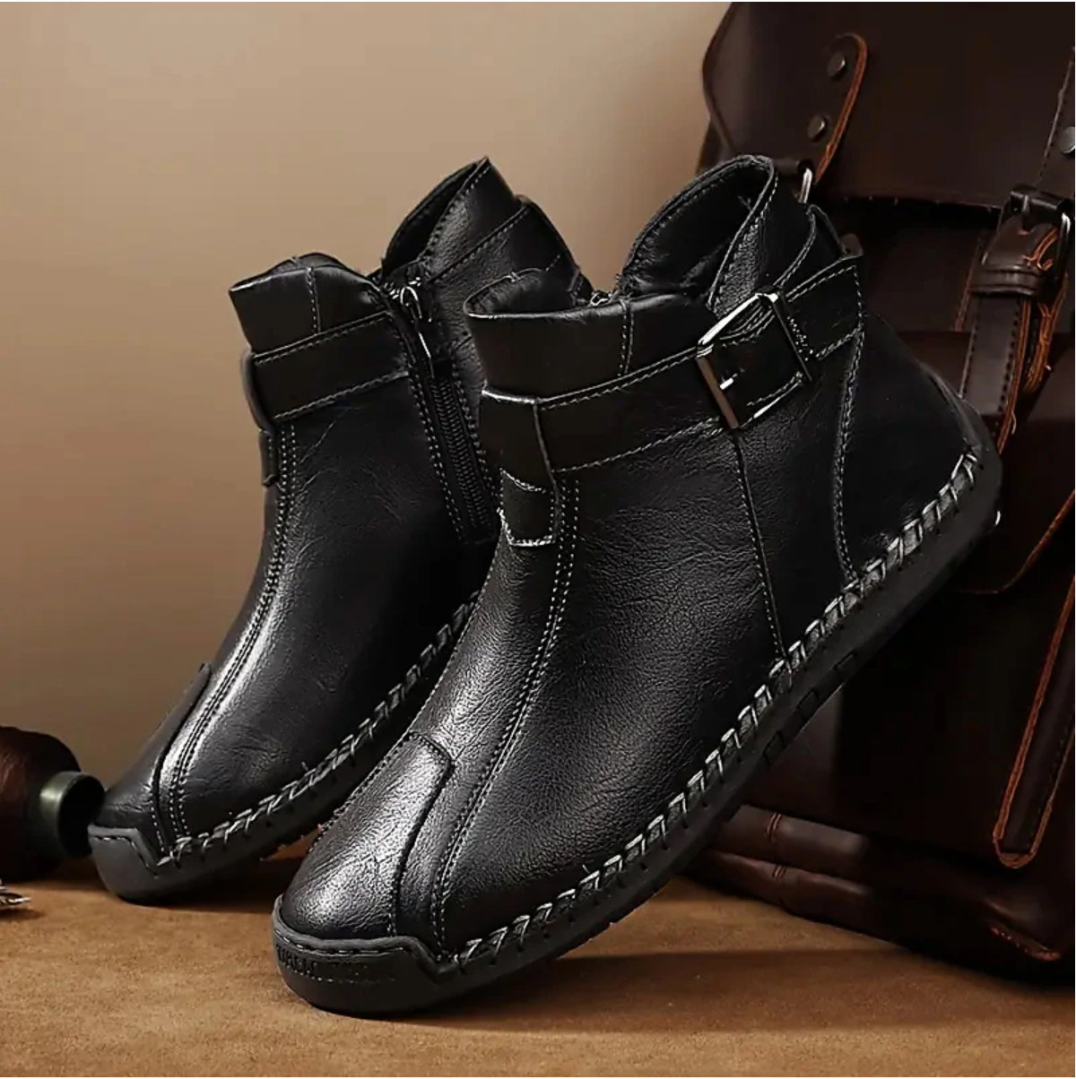 Men's Casual Boots – Retro Style Leather Ankle Boots for Everyday Wear