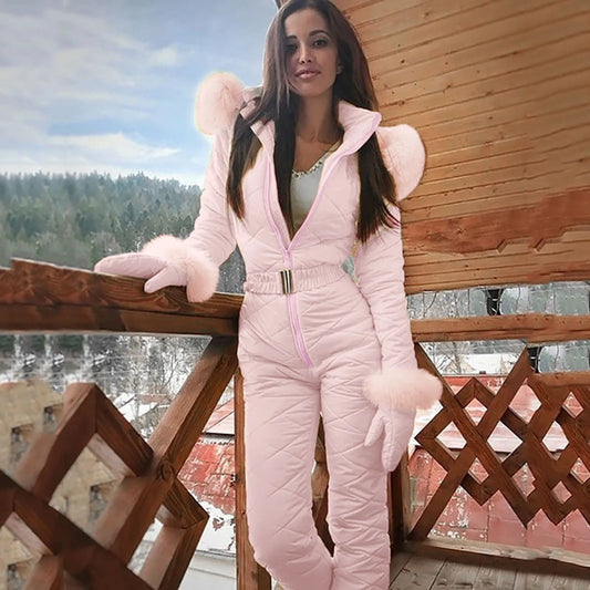 Winter Overalls for Women – Elegant Warm Jumpsuit with Stylish Design