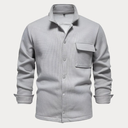 Men's Button-Up Jacket – Stylish Casual Outerwear for Fall & Winter