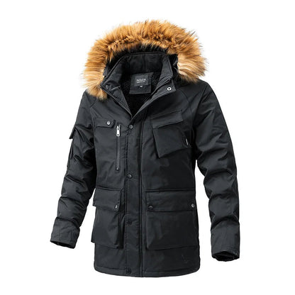 Winter Coat for Men – Stylish Warm Jacket with Hood and Waterproof Design