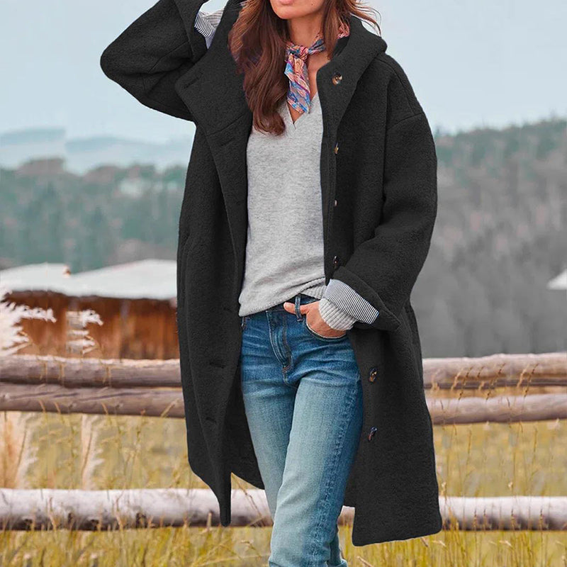 Winter Coat for Women – Stylish Thick Warm Jacket with Hood and Pockets