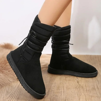 Women's Lace-Up Boots – Stylish Leather Ankle Boots for Fall Fashion