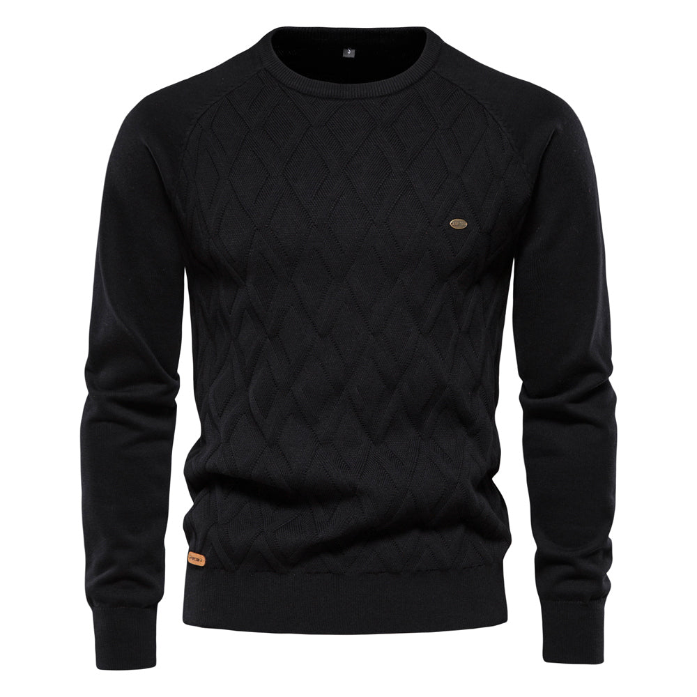 Men's Knitted Jumper – Cozy Sweater for Casual Wear, Warm Knit Design