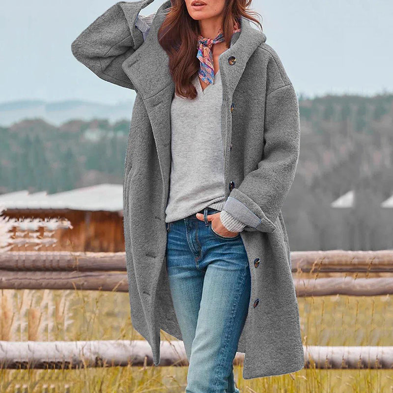 Winter Coat for Women – Stylish Thick Warm Jacket with Hood and Pockets