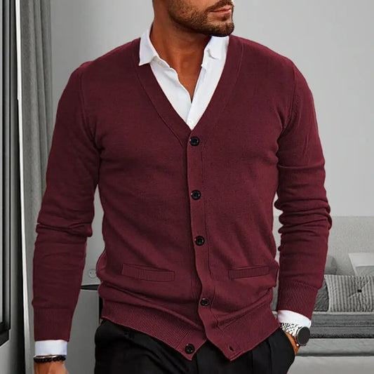 Men's Casual Cardigan – Lightweight Knit Sweater for Everyday Wear