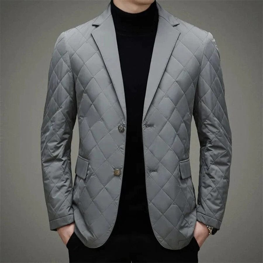 Men's Blazer with Buttons – Elegant Tailored Suit Jacket for Formal Wear