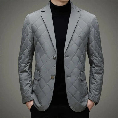 Men's Blazer with Buttons – Elegant Tailored Suit Jacket for Formal Wear