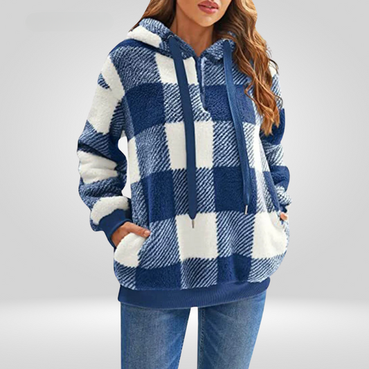 Women's Cozy Hoodie Jumper – Soft Casual Sweater for Autumn and Winter