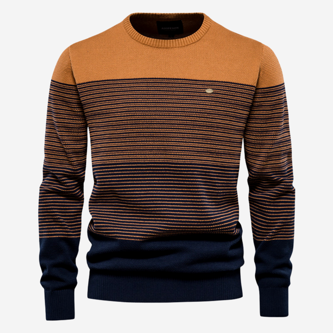 Men's Striped Jumper – Stylish Knit Sweater for Casual and Smart Wear