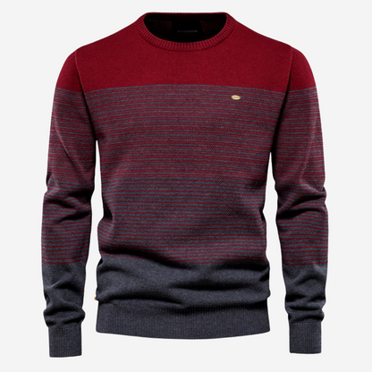 Men's Striped Jumper – Stylish Knit Sweater for Casual and Smart Wear