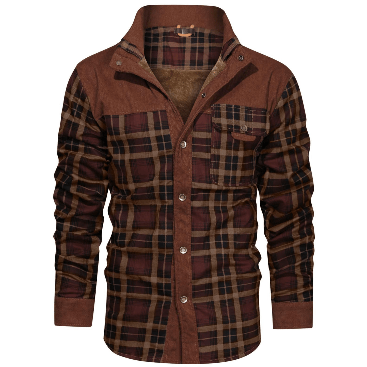 Men's Flannel Winter Jacket – Warm, Stylish, and Cozy Outerwear for Cold Weather