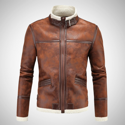 Men's Leather Jacket – Stylish Genuine Leather Coat for Casual & Formal Wear