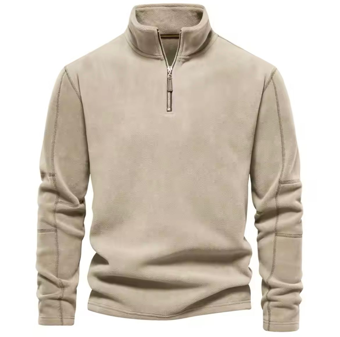 Men's Fleece Pullover – Cozy Autumn Sweater for Casual Wear and Outdoor Activities