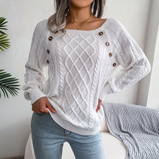 Women's Comfortable Jumper – Cozy Knit Sweater for Casual Wear & Style