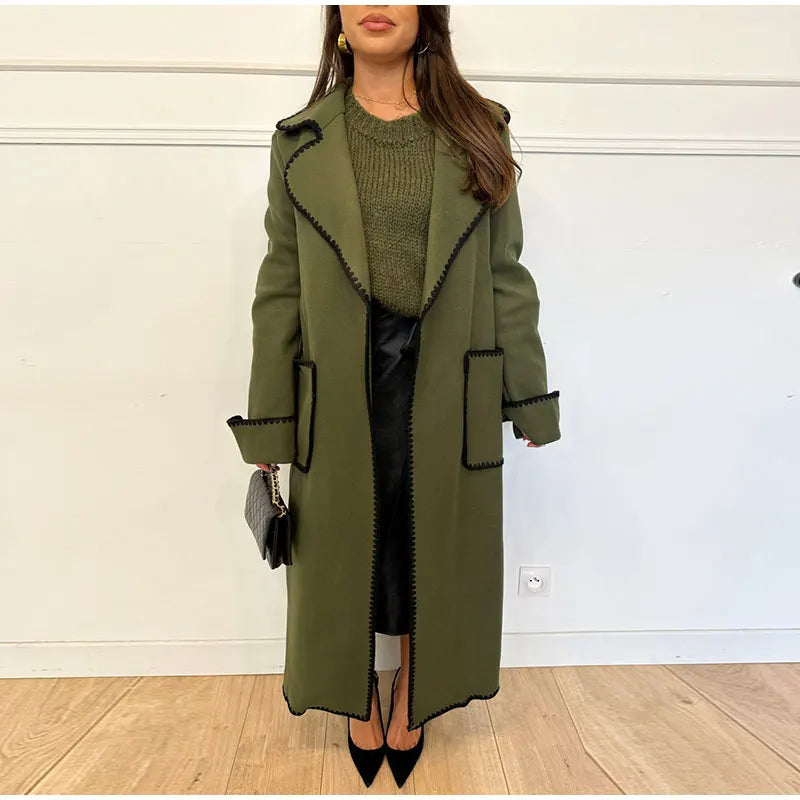 Winter Coat for Women – Long Warm Stylish Outerwear with Pockets