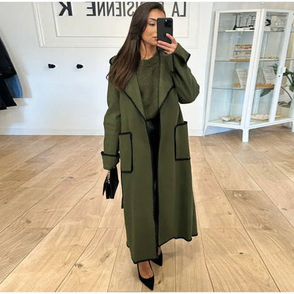 Winter Coat for Women – Long Warm Stylish Outerwear with Pockets