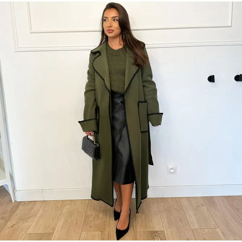 Winter Coat for Women – Long Warm Stylish Outerwear with Pockets