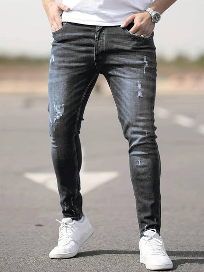 Men's Slim Fit Jeans – Stylish Stretch Denim Pants for Casual Wear