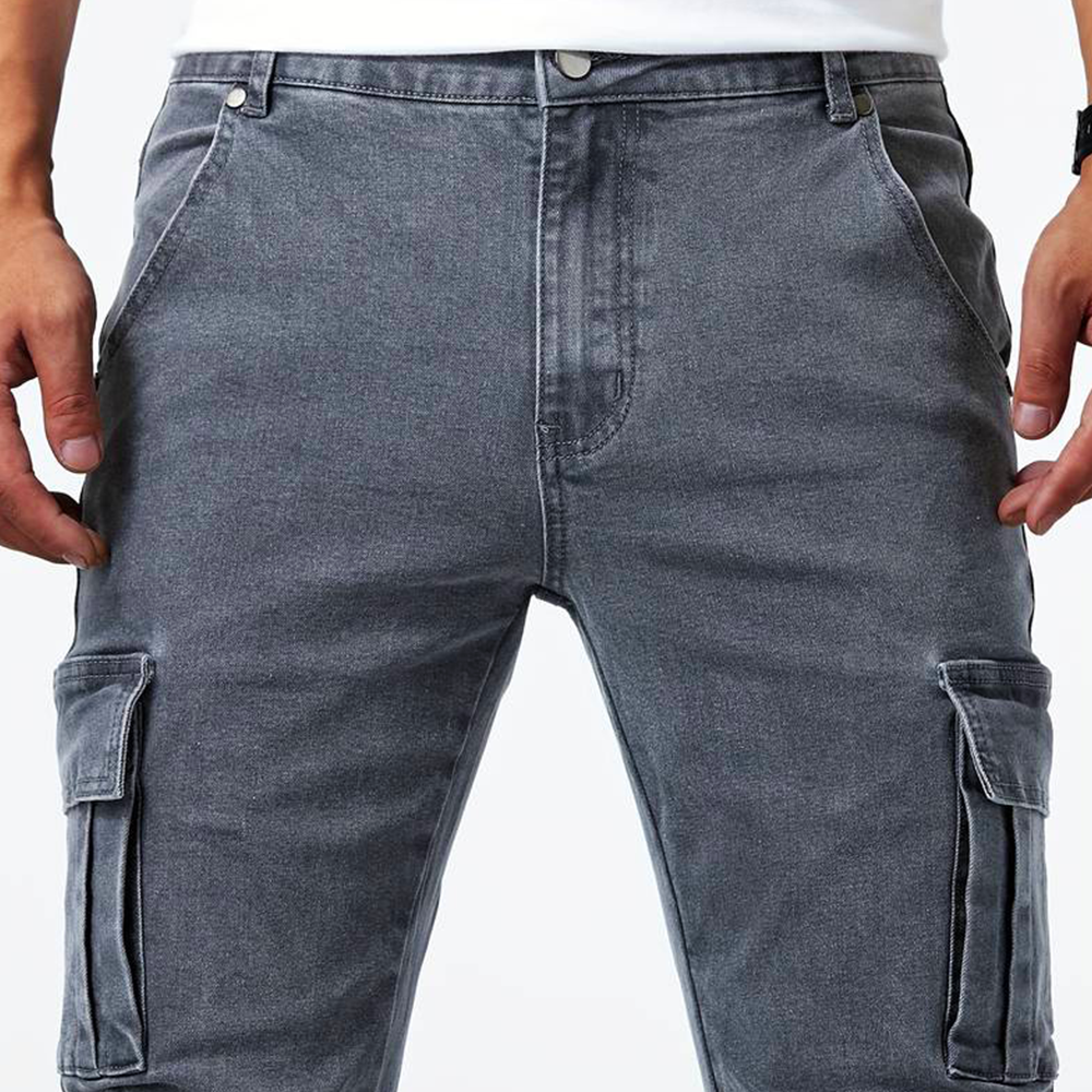 Men's Cargo Jeans – Casual Fit, Durable Fabric, Versatile Everyday Wear