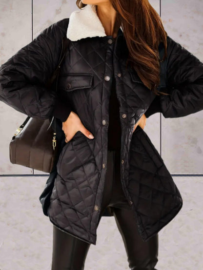 Winter Coat for Women – Long Warm Stylish Outerwear with Hood and Pockets