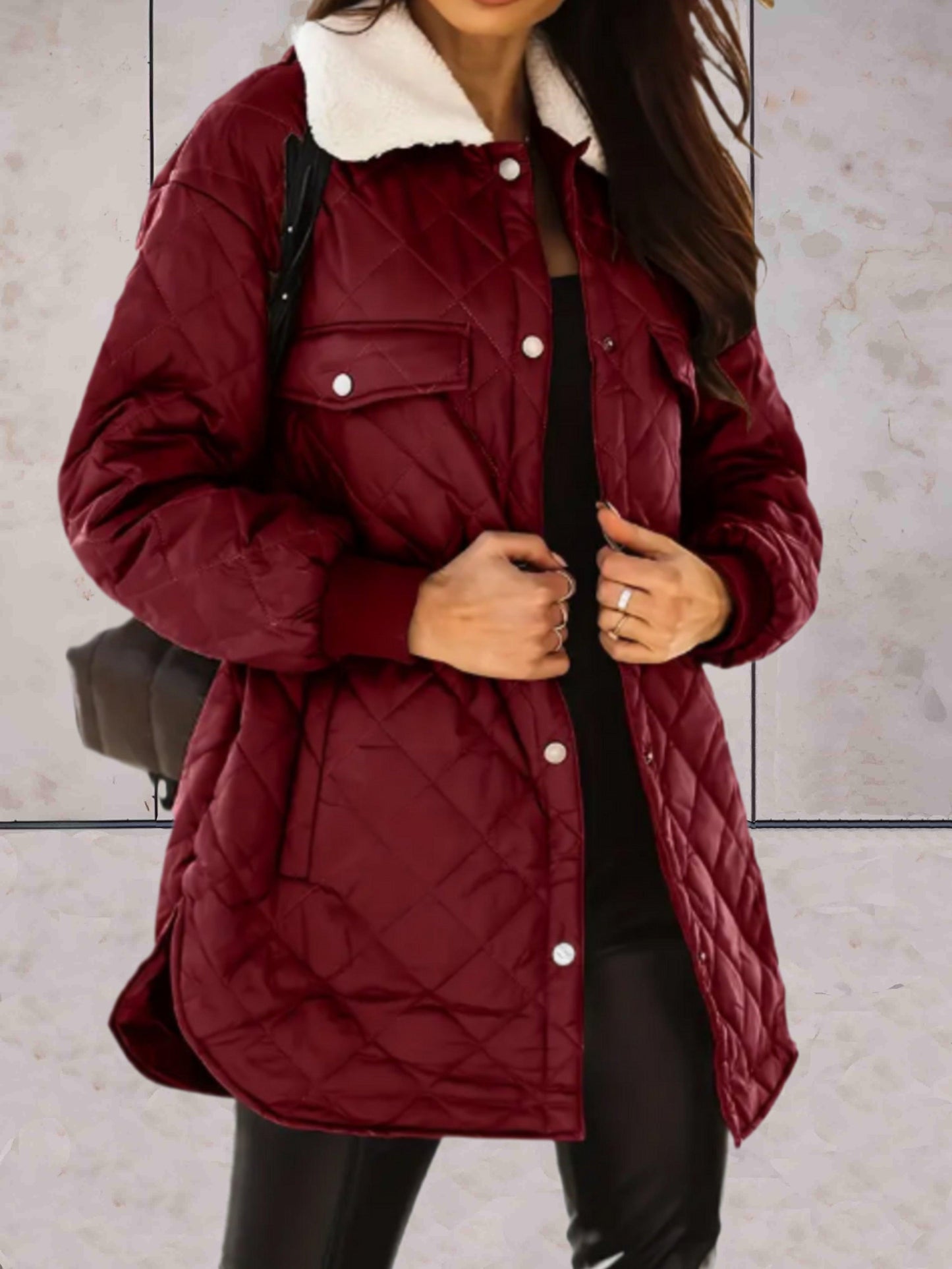 Winter Coat for Women – Long Warm Stylish Outerwear with Hood and Pockets