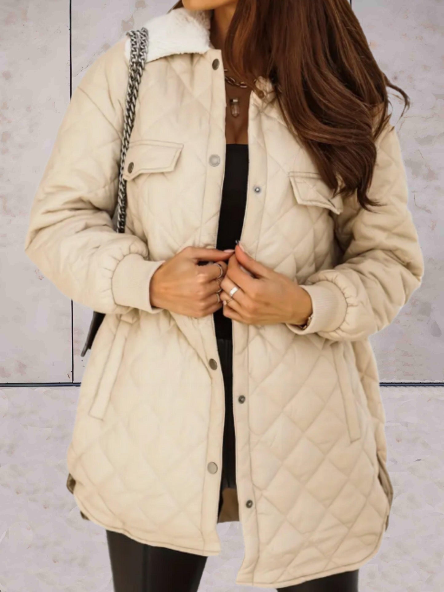 Winter Coat for Women – Long Warm Stylish Outerwear with Hood and Pockets