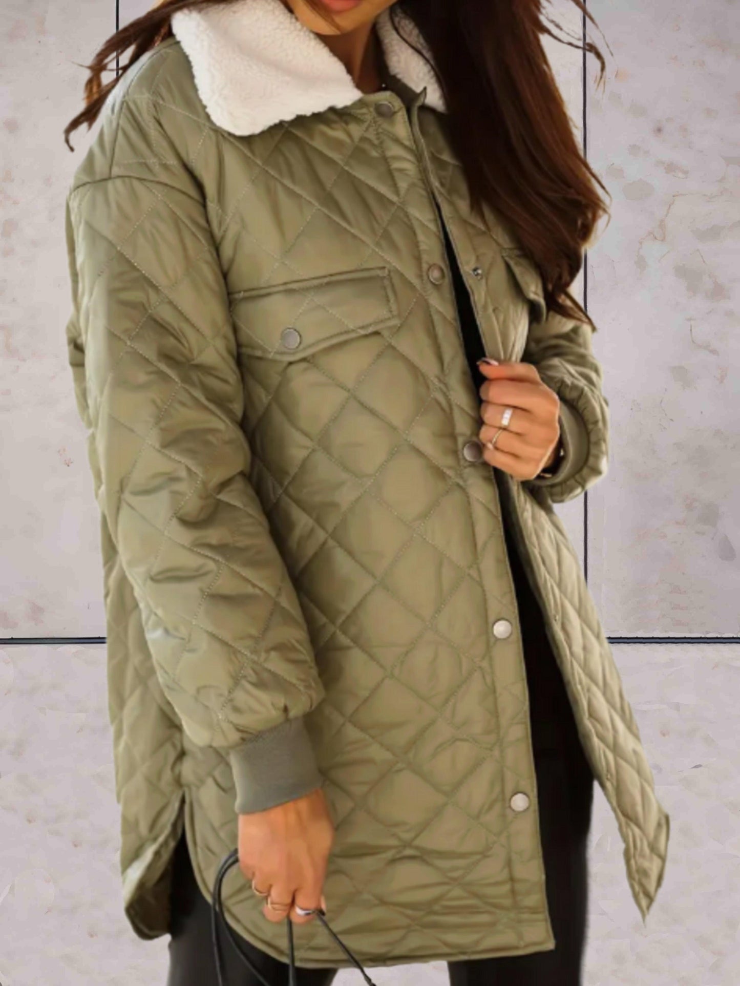 Winter Coat for Women – Long Warm Stylish Outerwear with Hood and Pockets