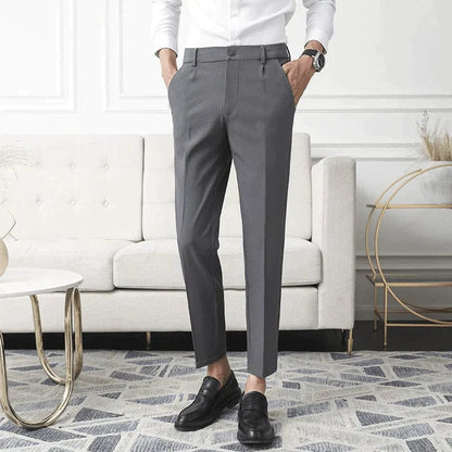 Men's Business Trousers – Slim Fit Dress Pants for Office and Formal Wear