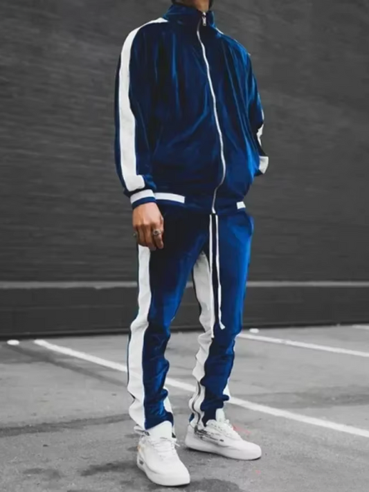 Men's Tracksuit Set – Classic Athletic Wear for Gym, Running, and Casual Style