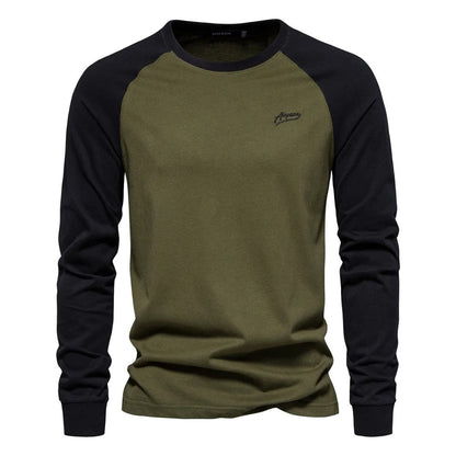 Men's Long-Sleeved Crew Neck Jumper – Cozy Knit Sweater for Casual Wear