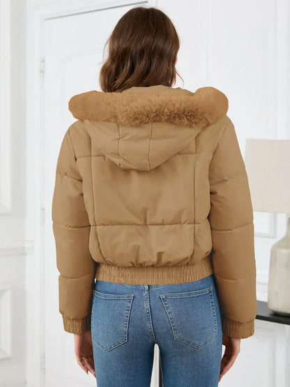 Winter Jacket for Women – Warm Insulated Coat with Hood and Stylish Design