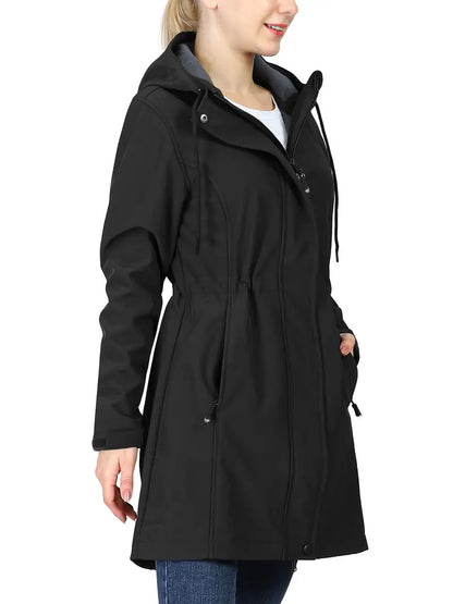 Waterproof Coat for Women – Stylish Rain Jacket with Hood and Pockets