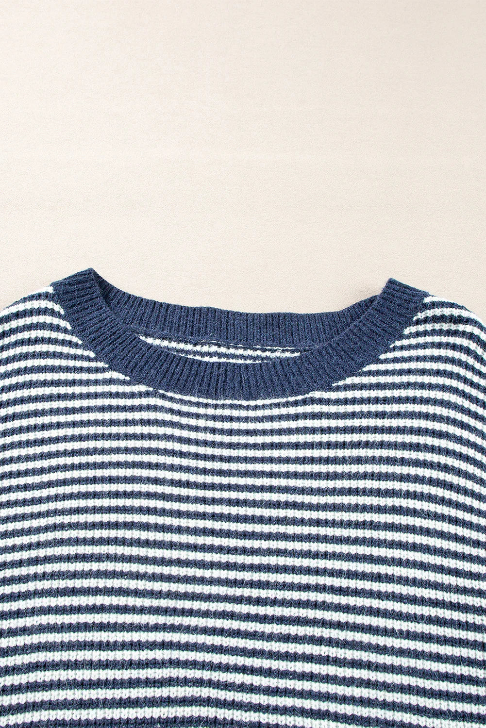 Knitted Jumper for Women – Striped Cozy Sweater for Casual Wear