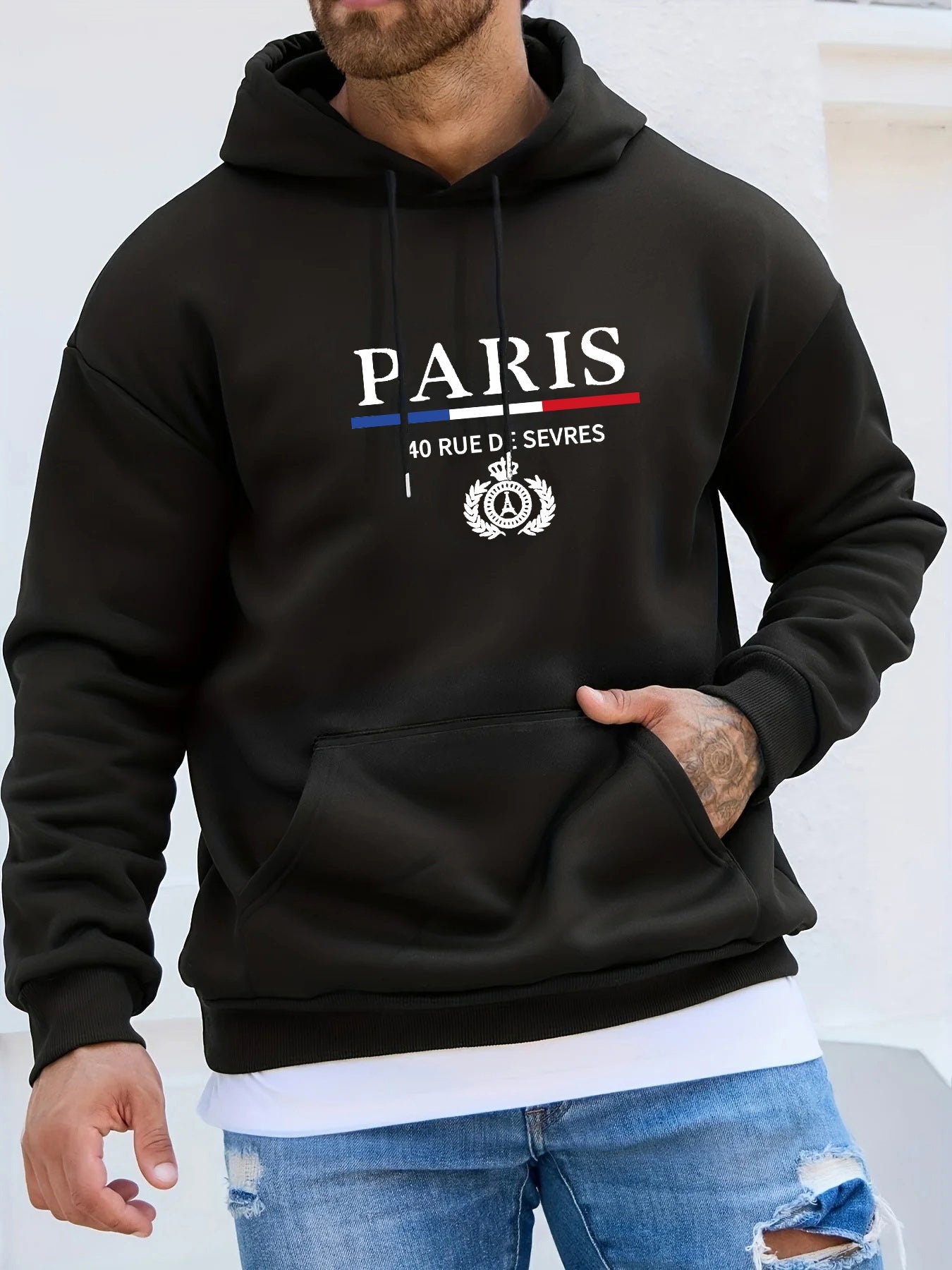 Men's Hooded Sweatshirt – Casual Lightweight Pullover for Everyday Wear