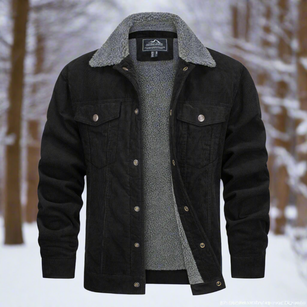 Men's Winter Denim Jacket – Stylish Warm Outerwear with Classic Fit